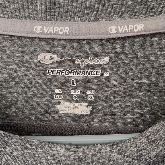 Champions grey vapor performance long sleeve - Picture 2 of 3